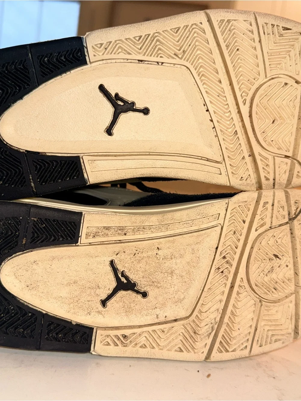 Jordan Kids Black and Cream Low-Top Sneakers